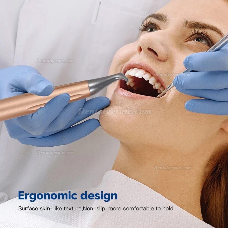 Dentales Ultraschall Scaler und Pulverstrahlger&auml;t 2-in-1 Parodontaltherapieger&auml;t mit Titanspitzen und Fu&szlig;steuerung